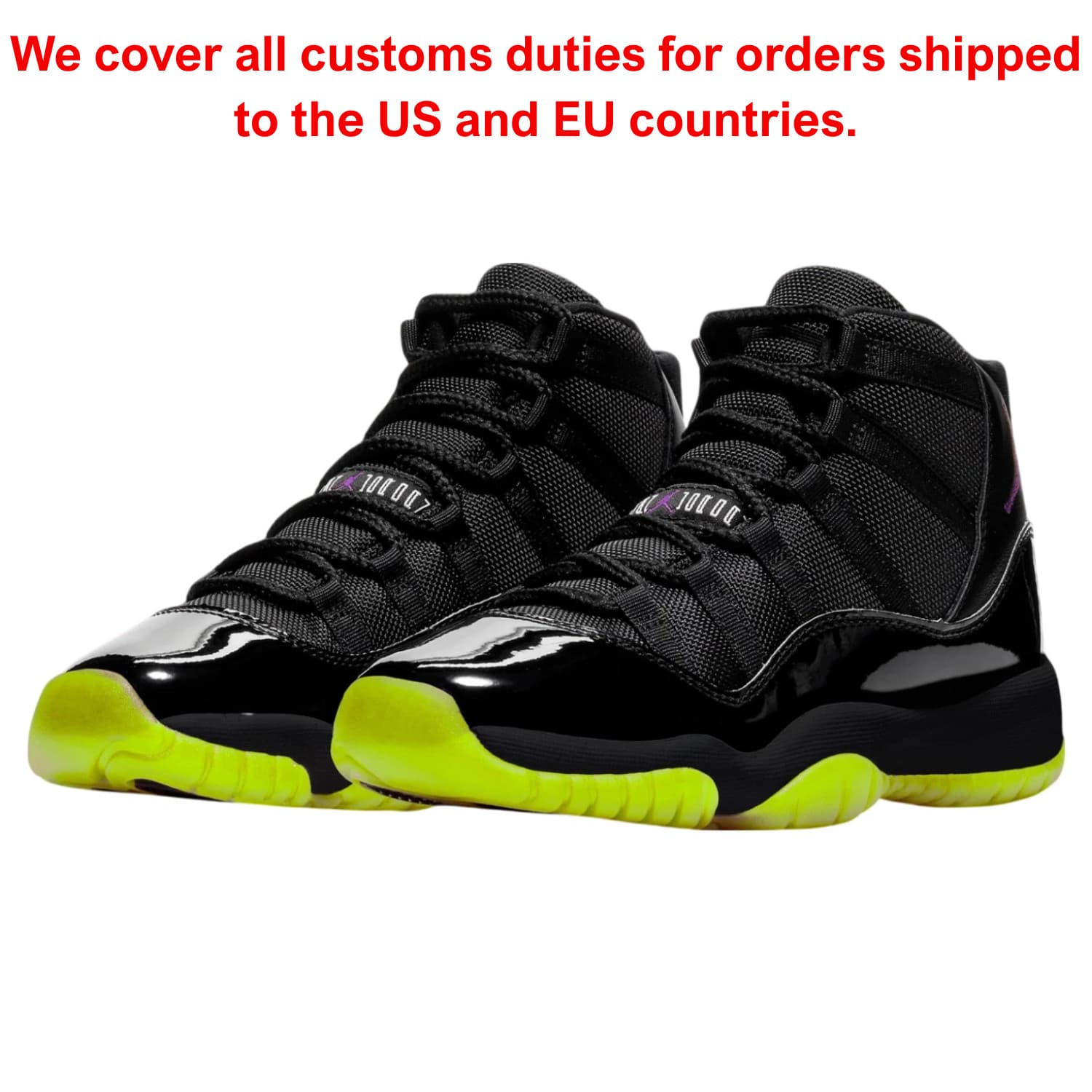 Men's Jordan 11 “Black/Barely Volt” (2025) Size US 7 - 12