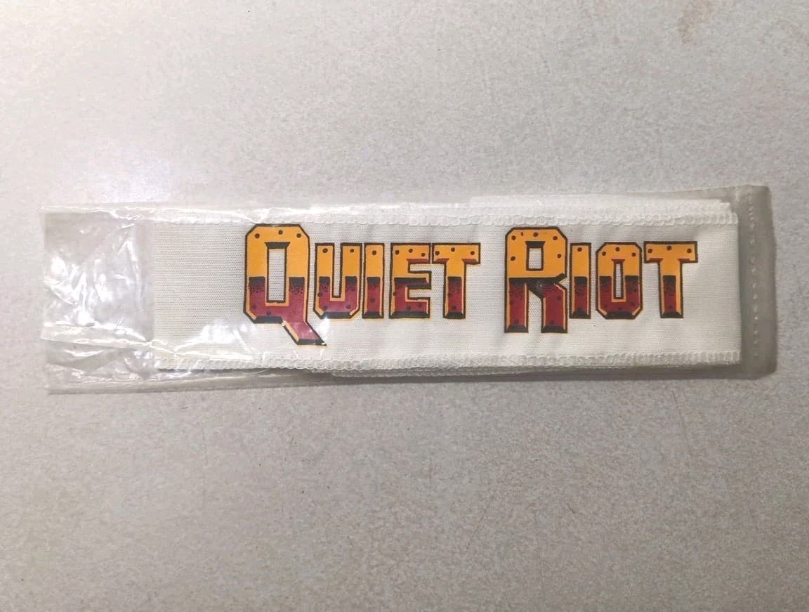 Vintage 80s Rare Quiet Riot headband 1984 Still In The Original Packaging