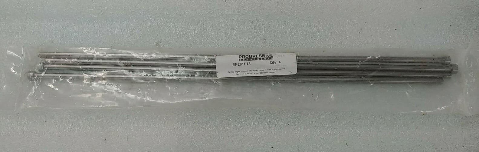 (Qty of 4) Progressive Components EP281L18 Mold Die Ejector Pin 9/32" X 18" Long