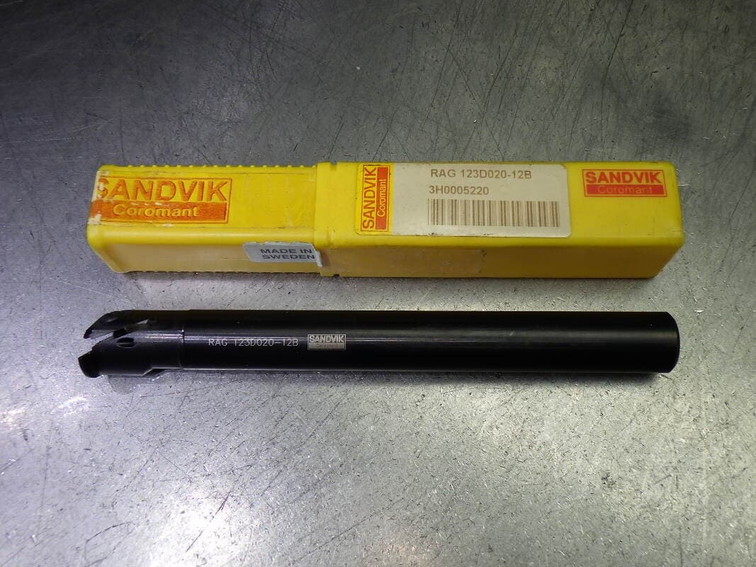Sandvik 32mm Grooving/Threading Boring Bar 3/4" Shank RAG 123D020-12B (LOC3046A)