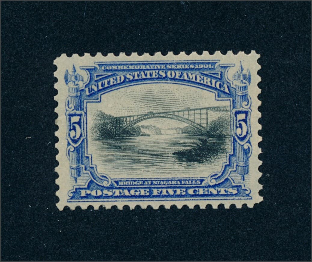 drbobstamps US Scott #297 Mint Hinged XF+ Stamp Cat $75