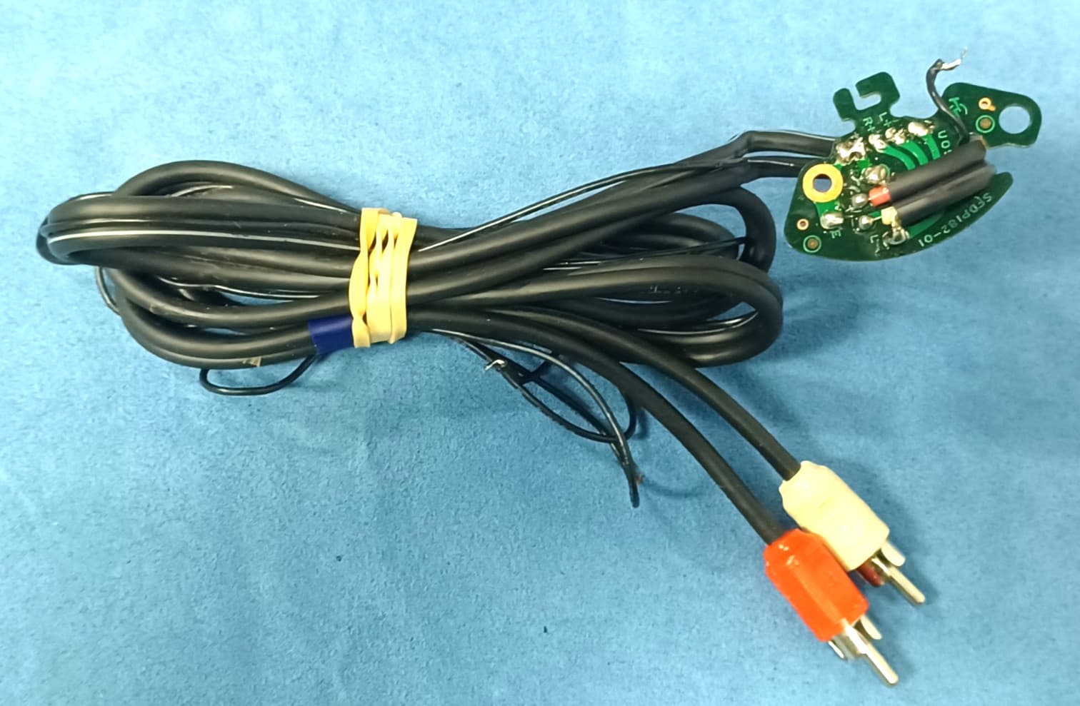 AUTHENTIC OEM Technics SL-1200 1210 RCA Audio Cable w/ Ground Wire + PCB, TESTED