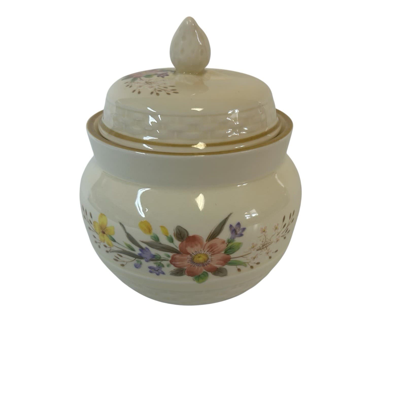 Crème De Chine Silken Shadows Made in Japan 1960's Stoneware Sugar Bowl