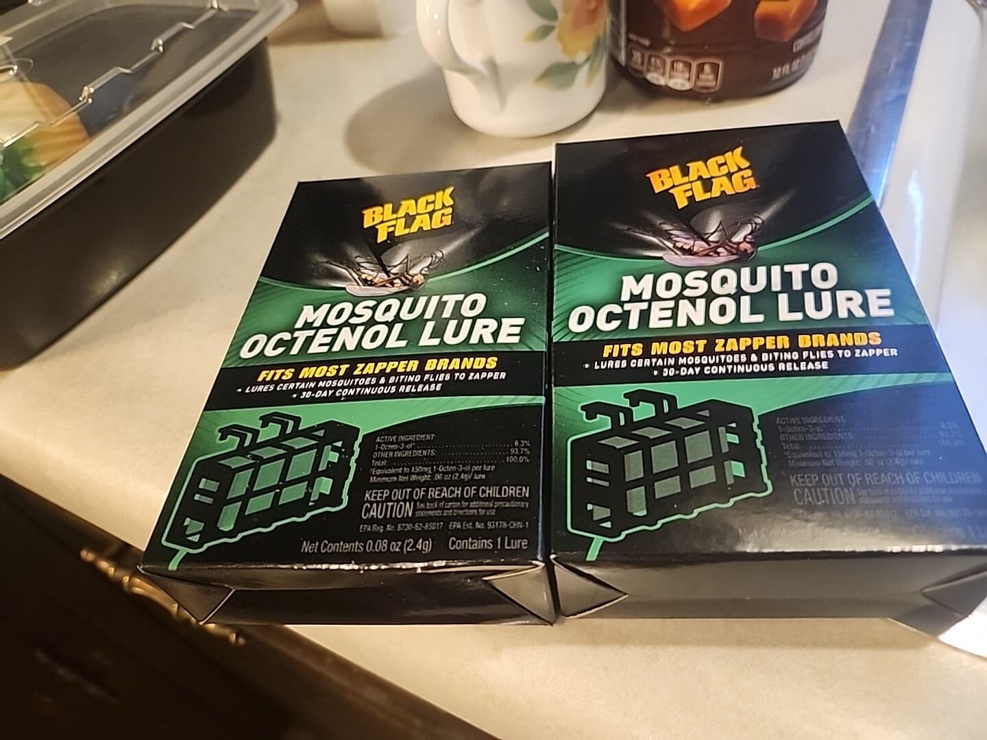 Lot of 2 Brand New Black Flag Mosquito Octenol Lures - Model BZ-OCT1 .