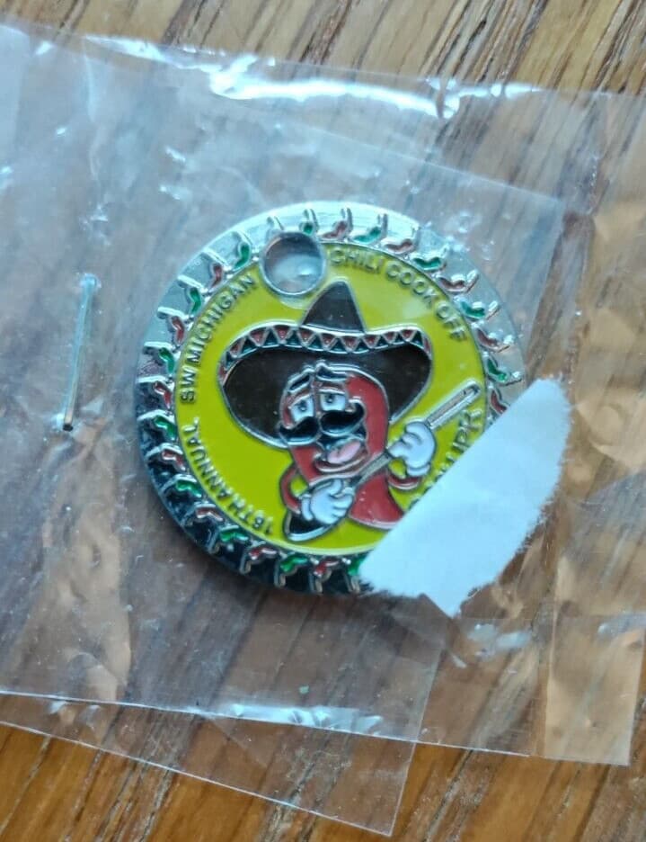 The Chemistry of GeoCaching / Chili cook off Pathtag Geocoin Geocaching - NEW