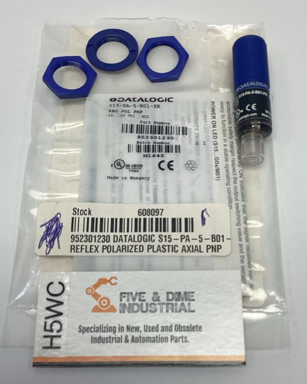 Datalogic S15-PA-B01-PK Photoelectric Sensor 10-30VDC