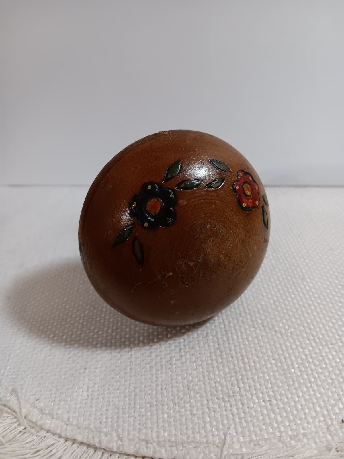 VINTAGE WOODEN FLORAL TREEN DARNING MUSHROOM SOCK MATERIAL REPAIR TOOL SEWING!!!