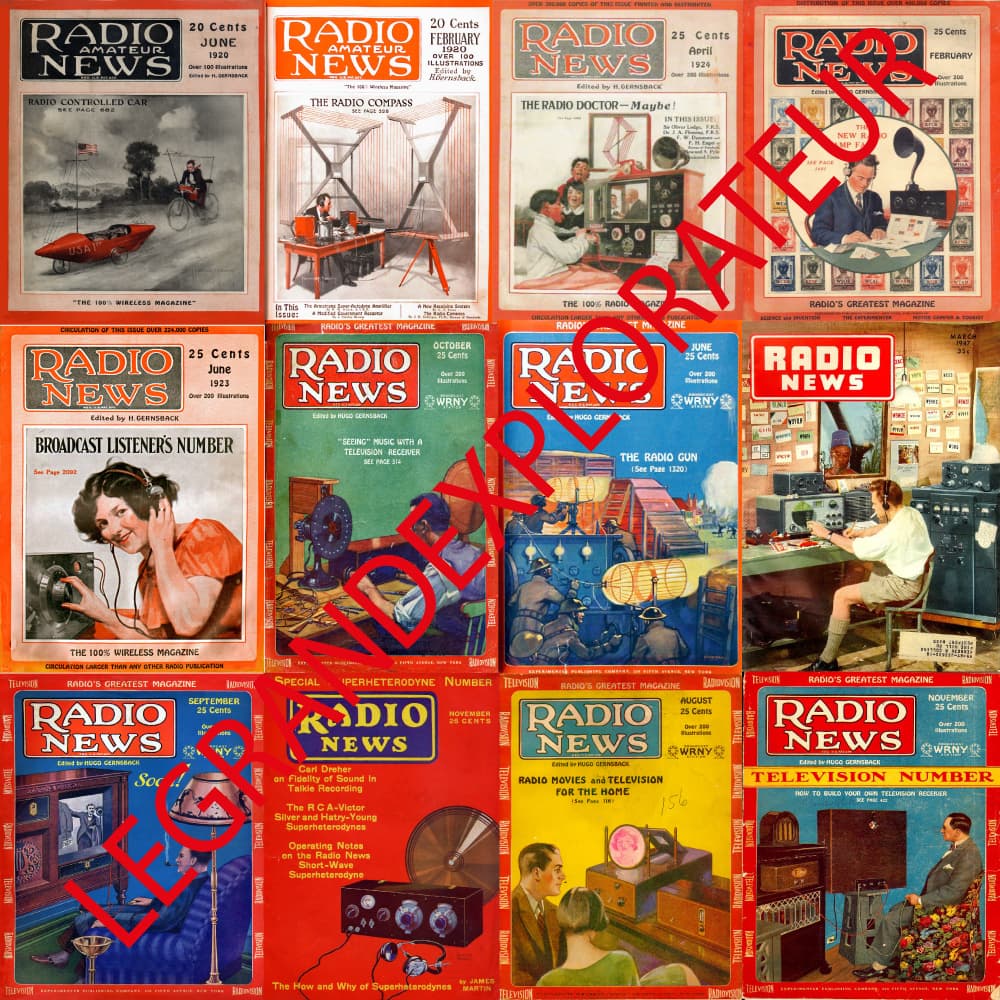 Ultimate Radio TV Television News & Electronics World 665 Magazines Collection