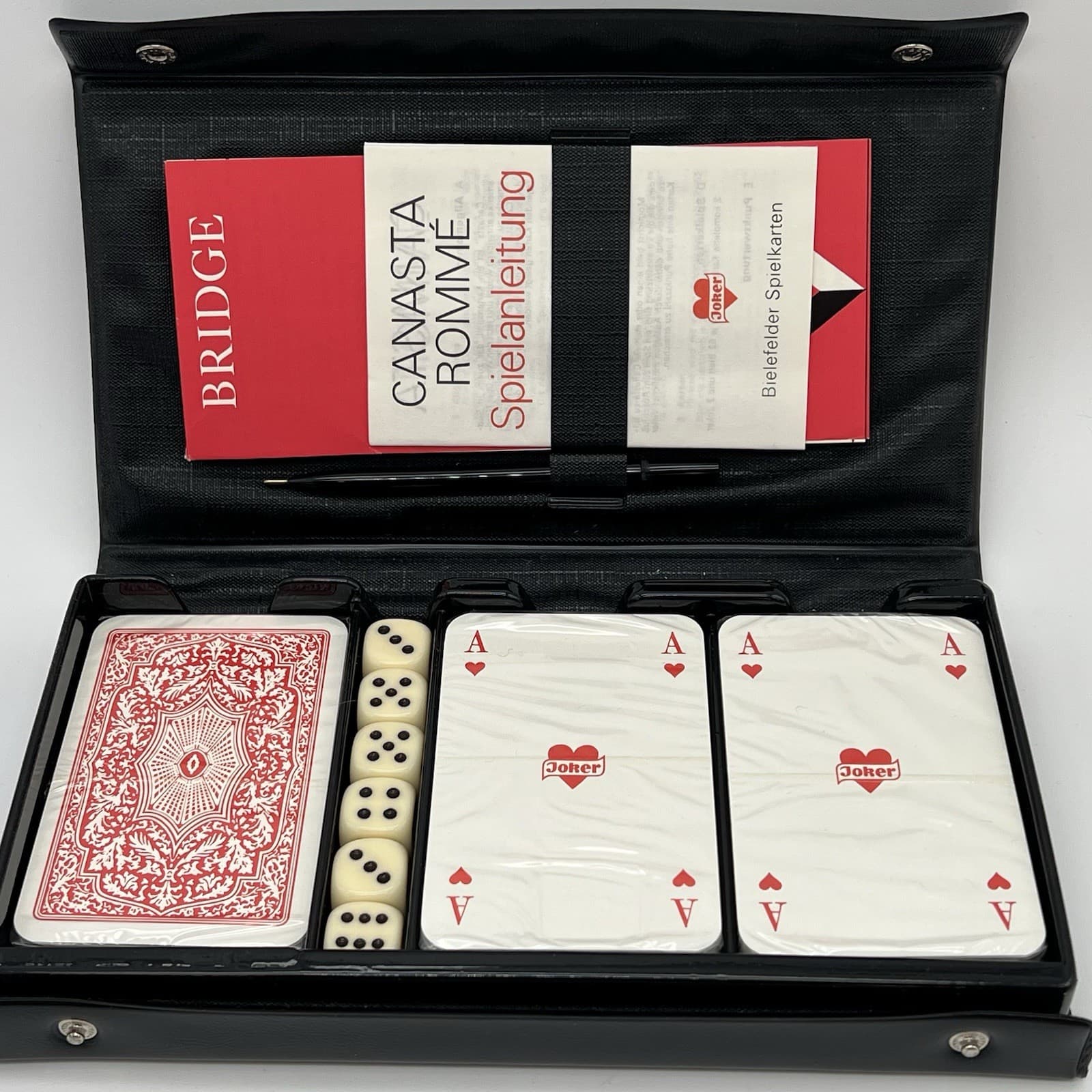 Vtg Joker Bielefelder Spielkarten Romme Canasta Bridge Card Game Set ~ In German