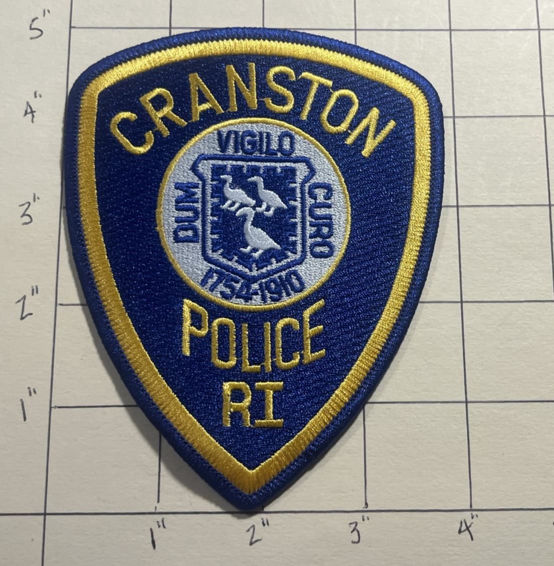 Cranston (RI) Police Department Patch ***NEW***