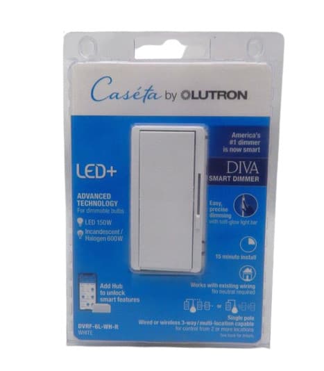 Lutron Caseta Diva White DVRF-6L-WH-R