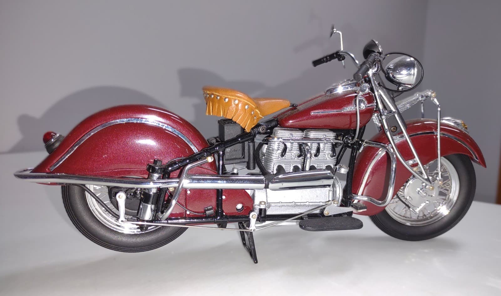 Franklin Mint Precision Model 1942 Indian 442 Harley Davidson Motorcycle