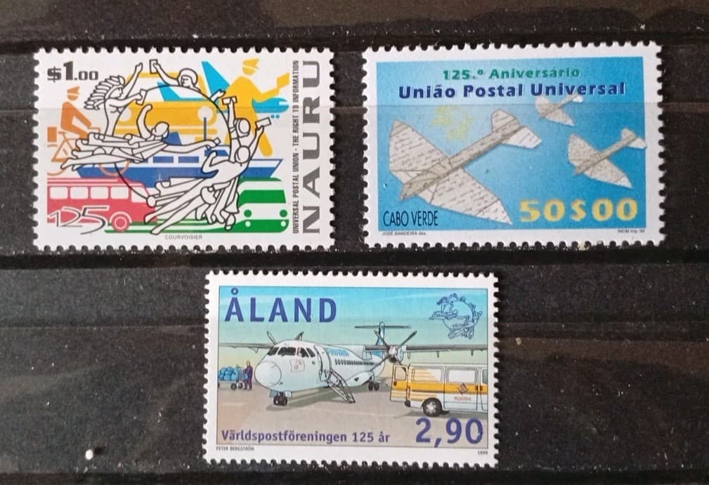 RL16 - UPU 1999 - Aaland, Cape Verde, Nauru MNH