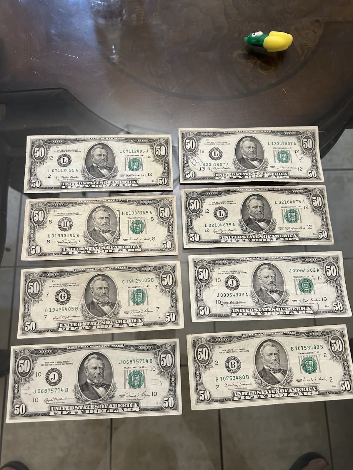 3 -1977- $50 -2- 1981 $50 - 2-1990 $50- 1-1993 $50