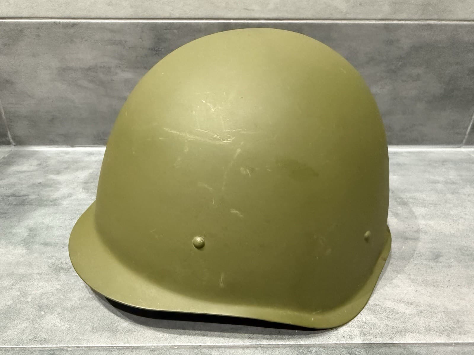 Original Russian Army WW2 SSh-40 Steel Soviet Helmet Liner Chinstrap USSR Size 2