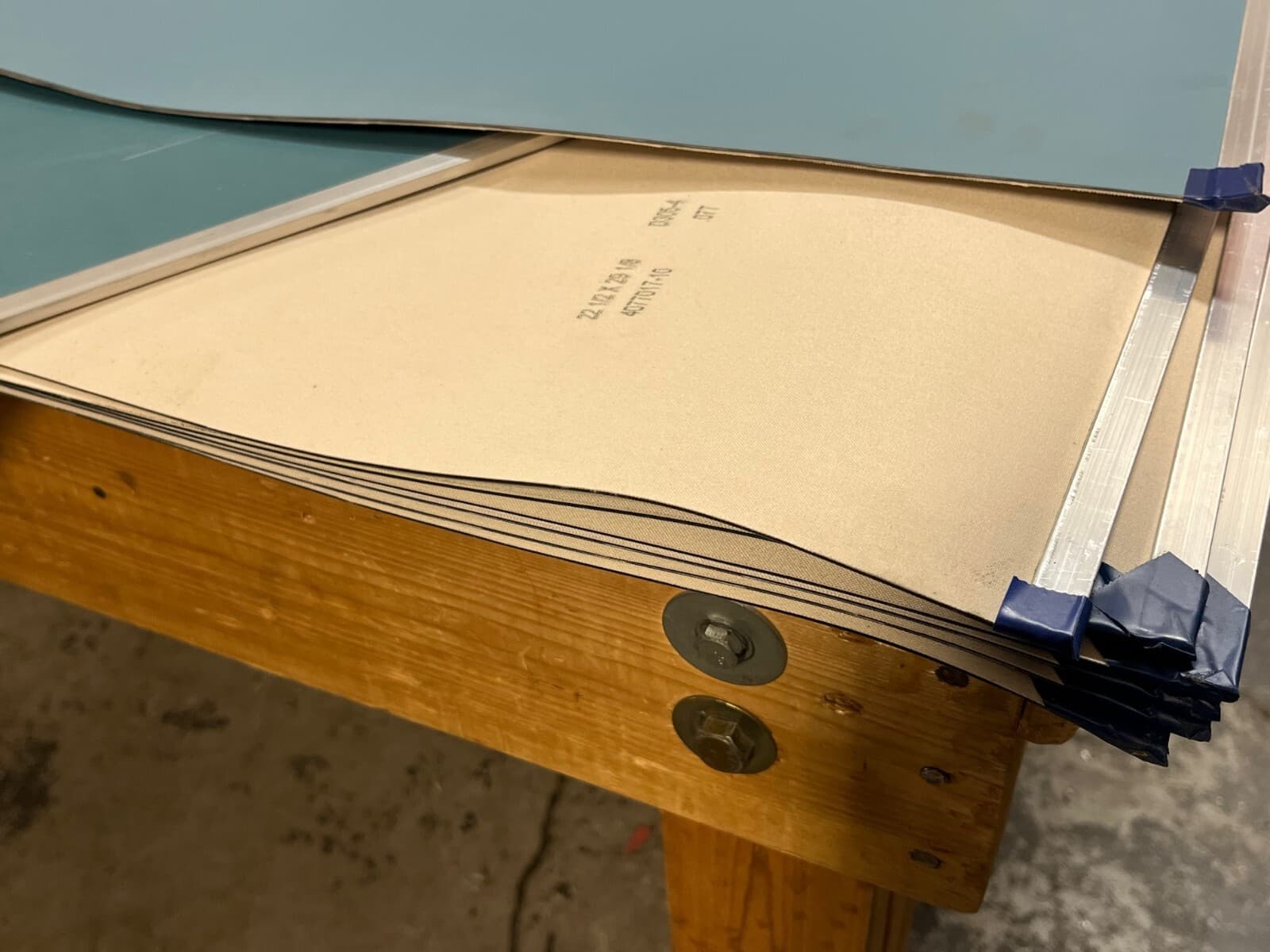 9 PC LOT Strippable Coating Blankets, Komori 28 .067" x 22-1/2"x28-1/8" w/bars