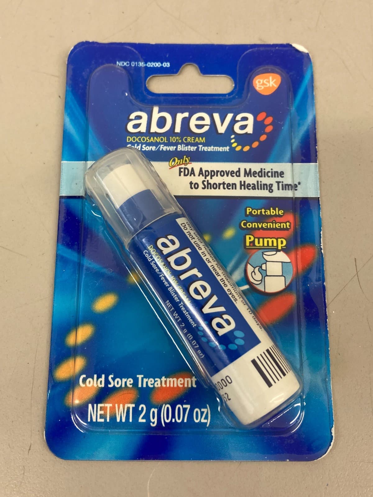 Abreva Cold Sore Treatment 2-Gram FDA Approved - Exp 06/2025