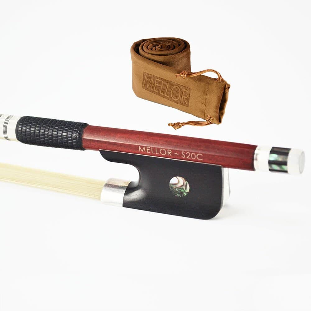Silver Pernambuco Cello Bow Amazing Tone Solo Level MELLOR S20C