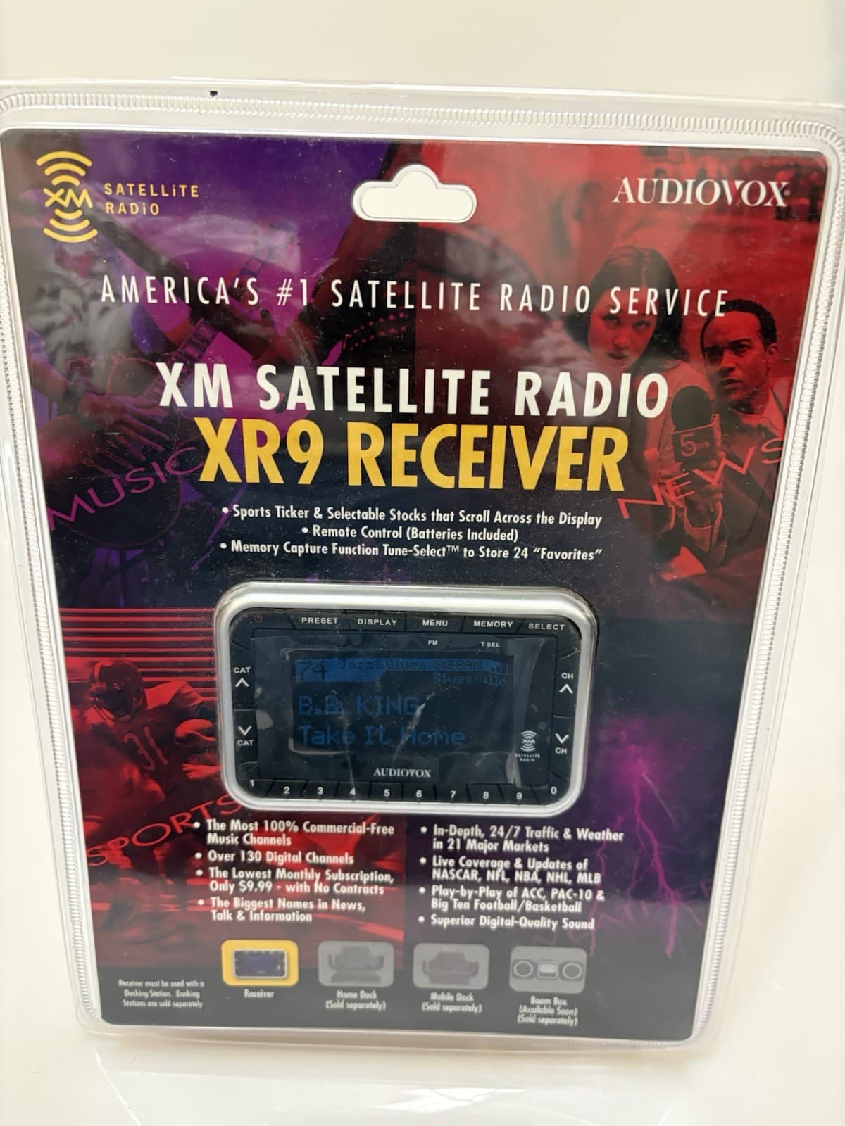 AUDIOVOX XM Satellite Radio XR9 Receiver Satellite Radio NO DOCKING STATION