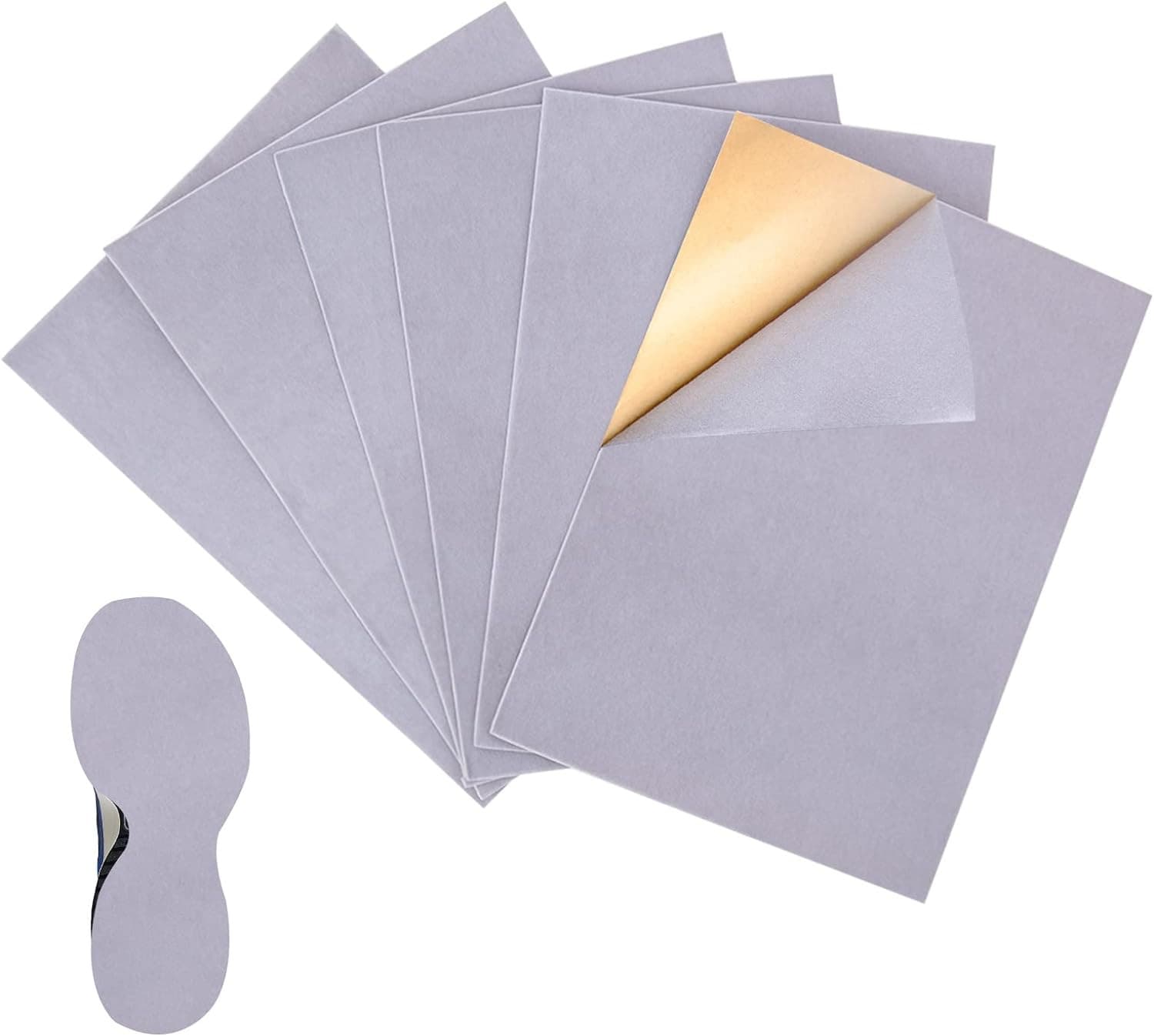 6 Pieces Stick-On Faux Suede Soles for Dance Shoes, Friction-Reducing to Easy Ro