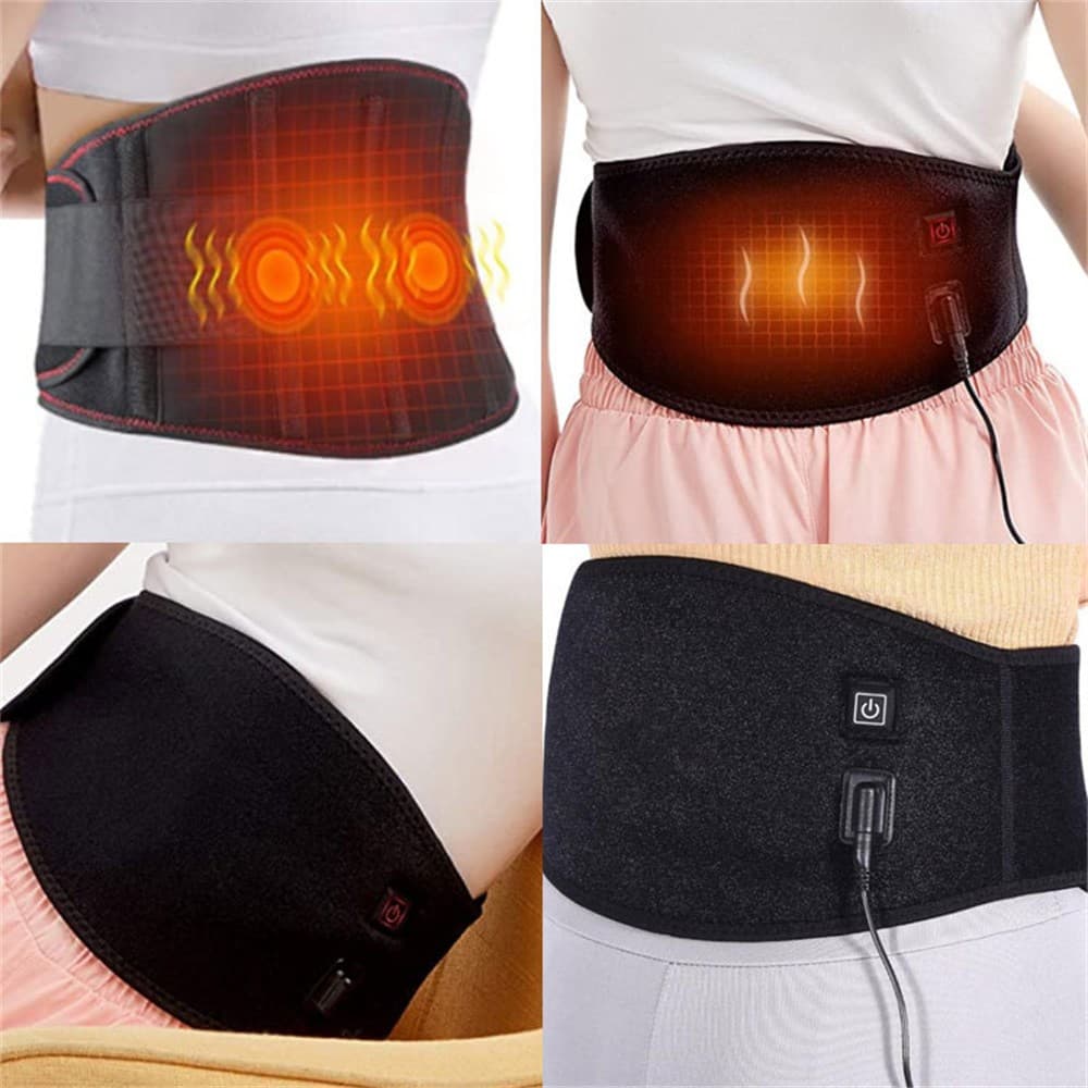 USB Heating Waist Pad for Back Pain Relief 3 Heat Levels Portable Electric Belt