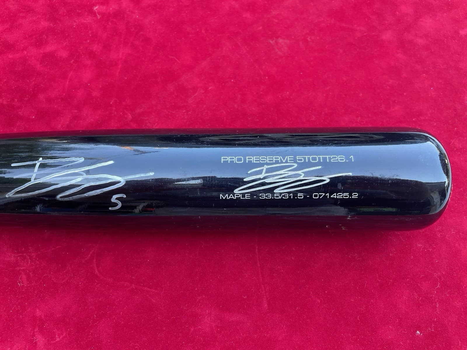 Bryson Stott Signed Player Used/Game Issue Bat | Benefits Joe Namath Foundation