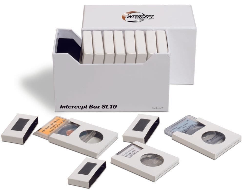 Lighthouse Intercept Protection Box For Certified Coin Slabs w/ 10 Cases Set Lot