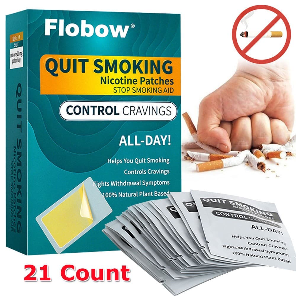Quit Smoking Nicotine Patches, 21 Patches, 21mg Step 1 Stop Smoking Aids Patches
