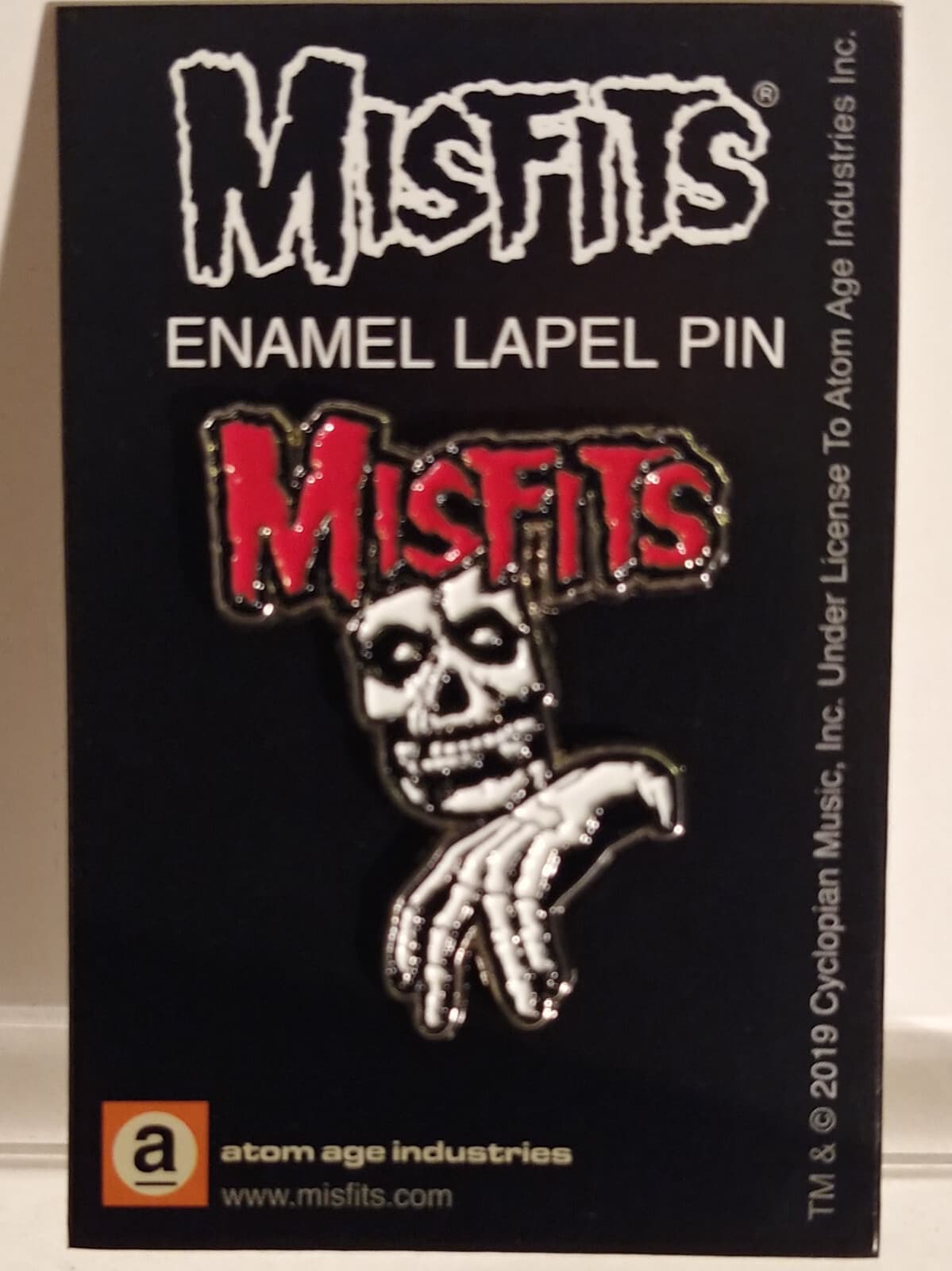 misfits legacy of brutality enamel pin punk rock danzig