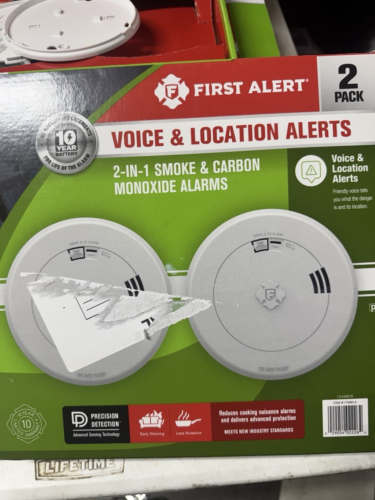 First Alert Voice & Location Alerts 2-in-1 Smoke & Carbon Monoxide Alarm 2-Pack