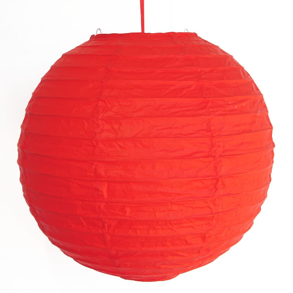 2 Pcs of 12" Chinese Red Paper Lanterns