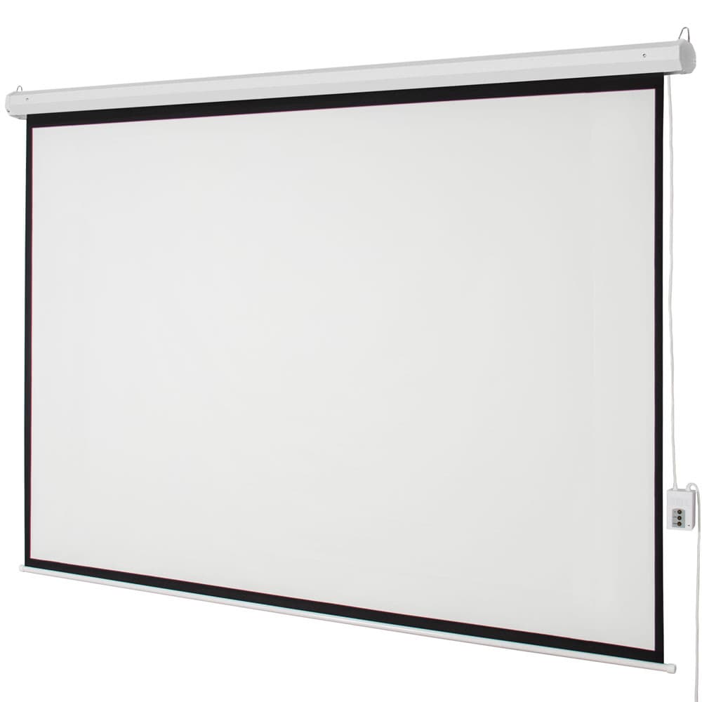 100" 4:3 Auto Electric Motorized Projector Screen +Remote US Shipping
