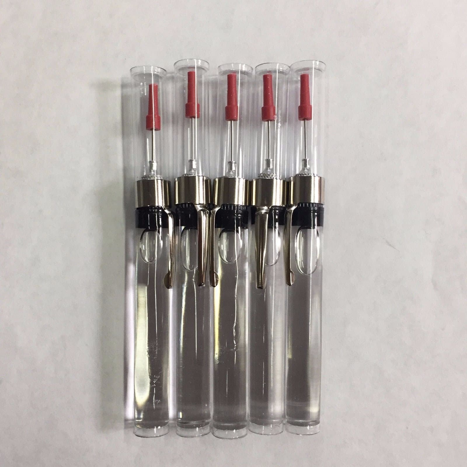 5 PCS REFILLABLE PRECISION NEEDLE POINT OILER W/OIL EW2132 FISHING SEWING TOOLS