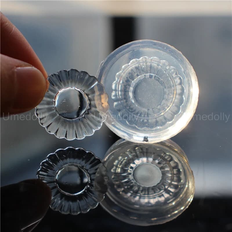 1/6 Miniature Dollhosue Relief Plate DIY Silicone Mold BJD Doll Accessories Toy