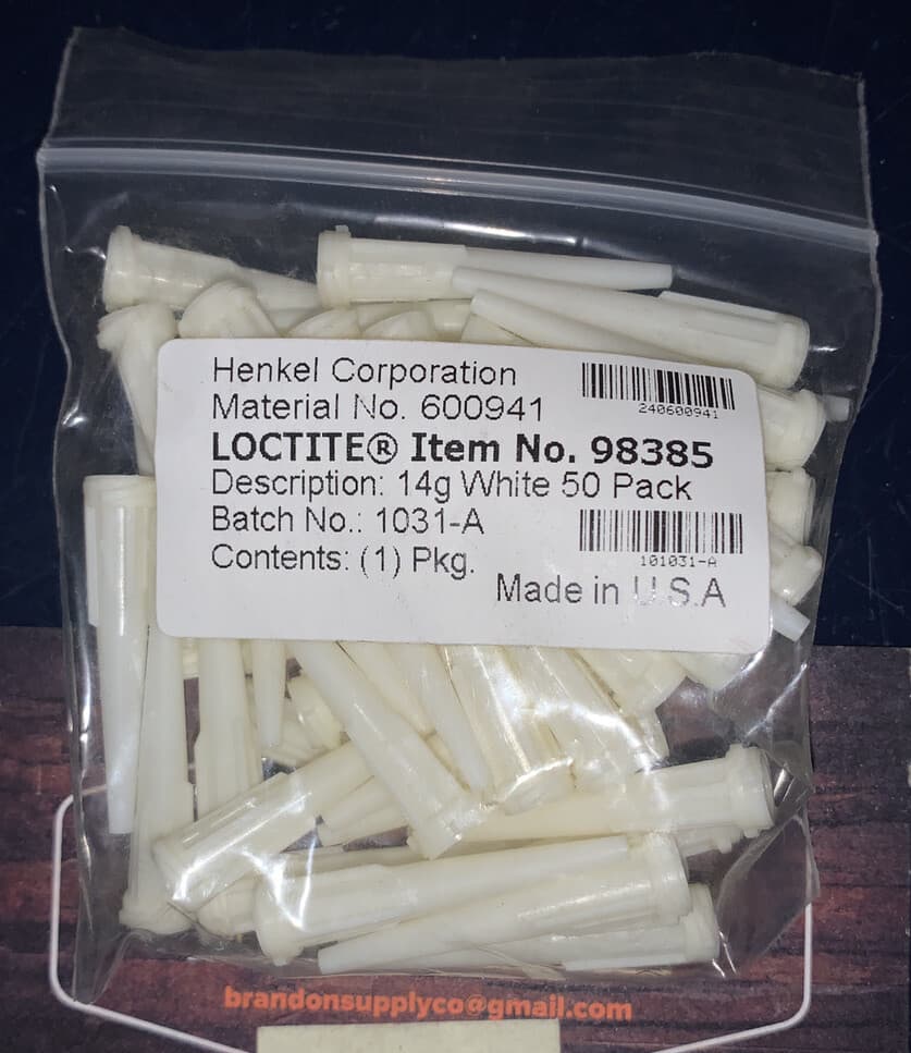 LOCTITE 98385 600941 14g White Tips - 50 Pack