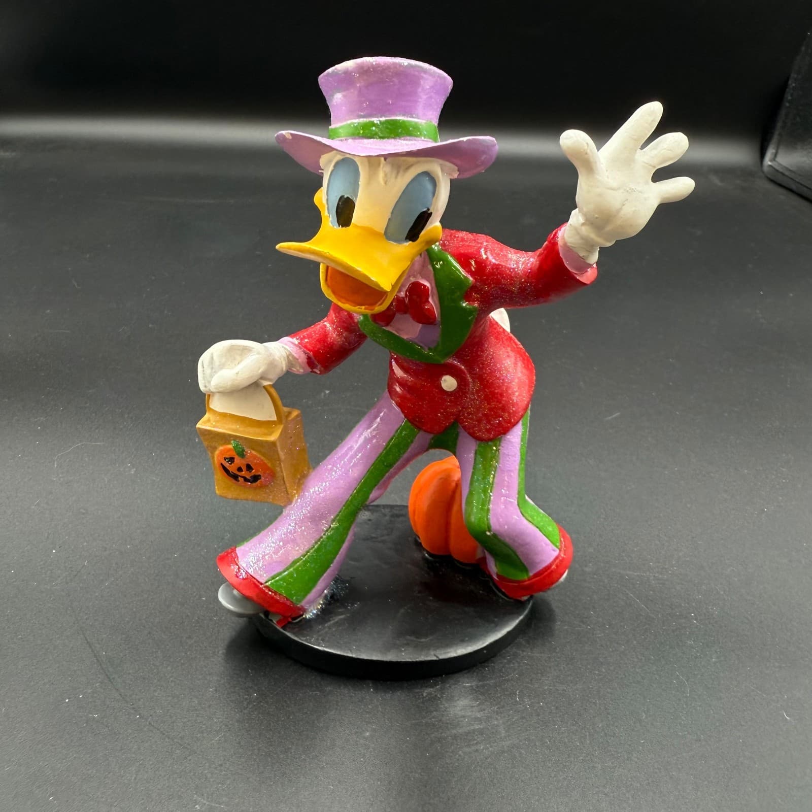Disney Figurine Donald Duck Glitter Suit Halloween Collectible Statue