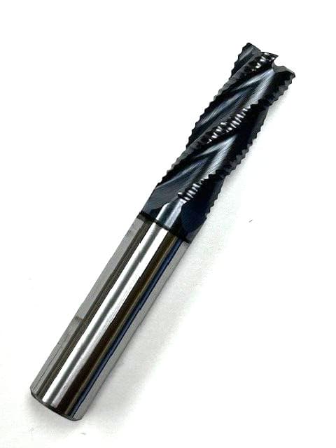 3/8" 4 FLUTE ALTIN COAT CARBIDE ROUGHING END MILL 1" x 2-1/2 OAL HTC 310-4375