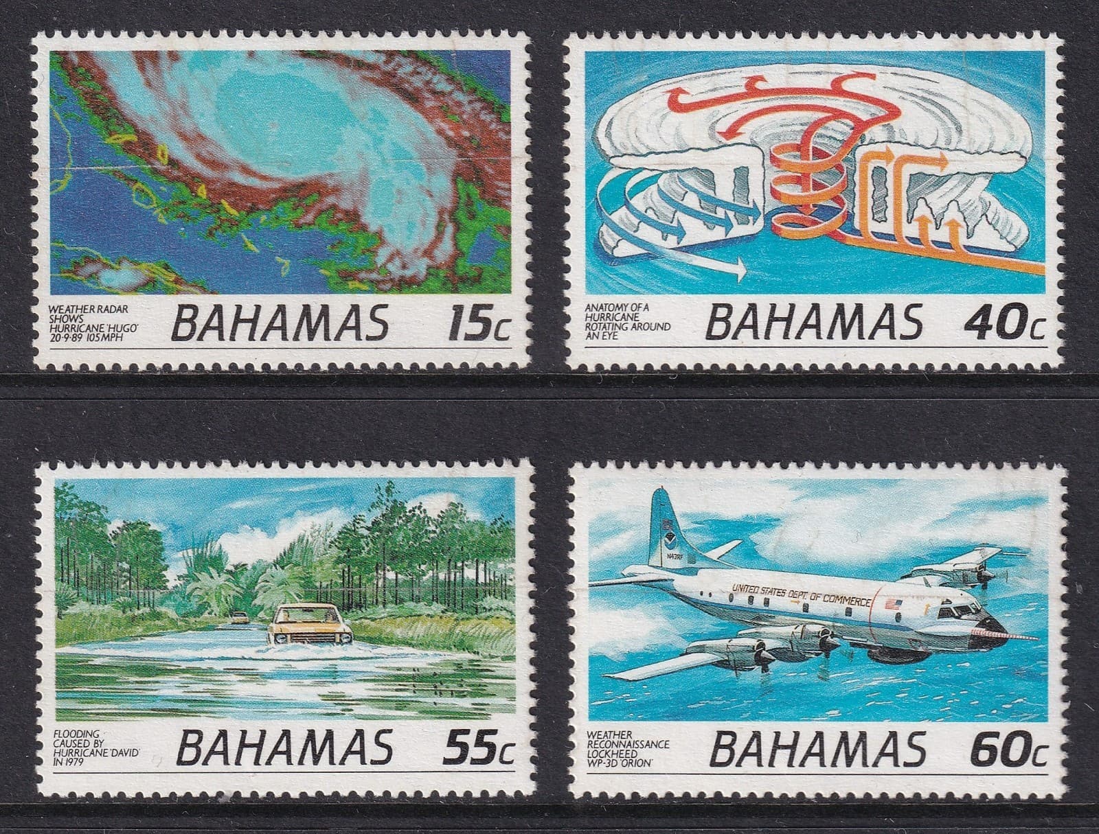 BAHAMAS 1991 Natural Disaster Reduction set of 4 SG 915-918 MNH/**