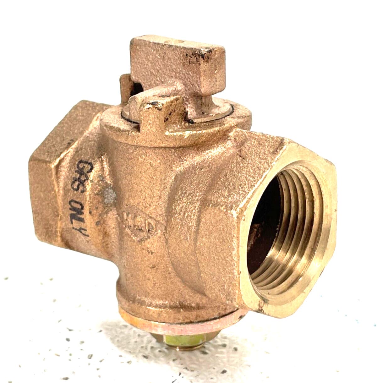 A.Y. MCDONALD 2G Bronze Plug Valve 1" NPT Threaded Ends GAS ONLY