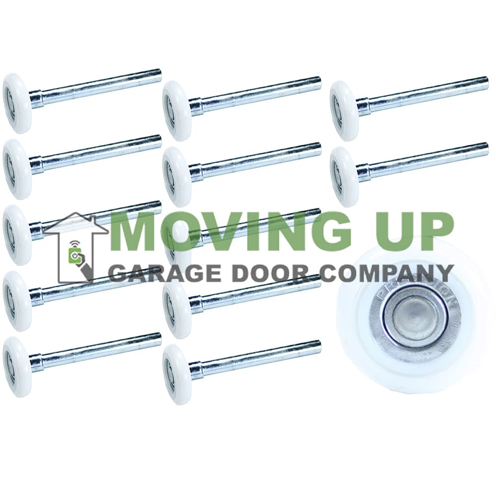 Garage Door 2" Nylon Roller 4" Stem 13 Ball Bearing Set of 12