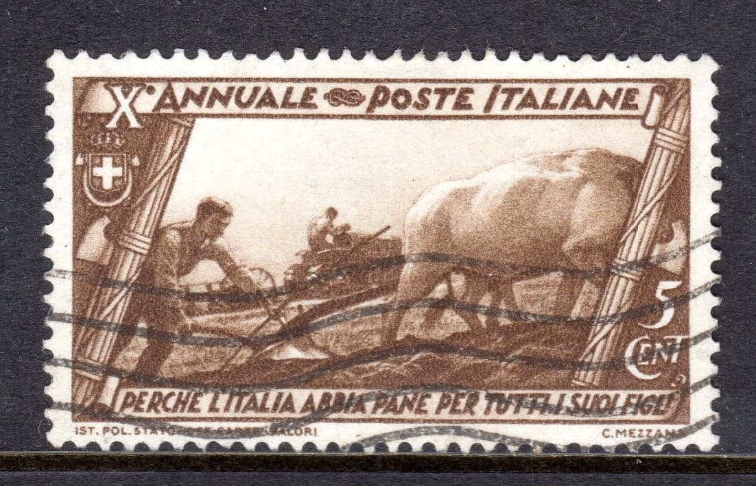 Italy Scott # 290 VF Used 1932 5 C 10th Ann Fascist Gov and March on Rome #1