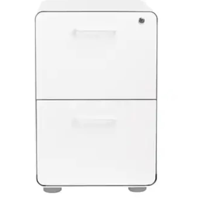 Poppin 2-Drawer Vertical File Cabinet ( Lockable, 24"H x 15.75)