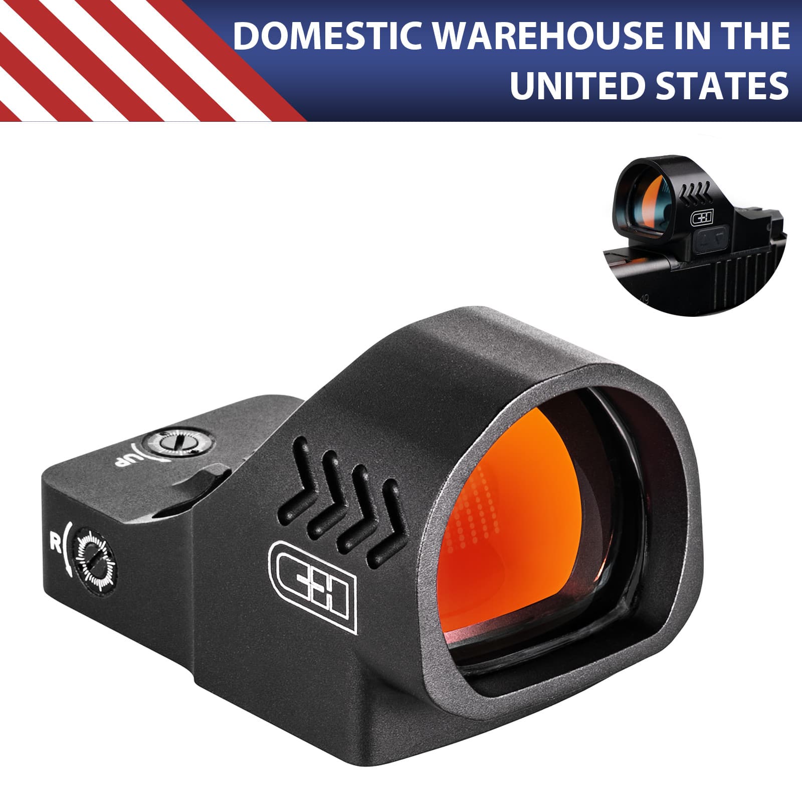 C&H Precision COMP Micro Red Dot 3 MOA Multi-Reticle Optics Red Dot Sight RMR