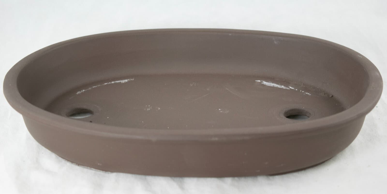 Japanese Yokkaichi Unglazed Bonsai Pot, Succulent Planter + Mesh 9.75" - 12.25"