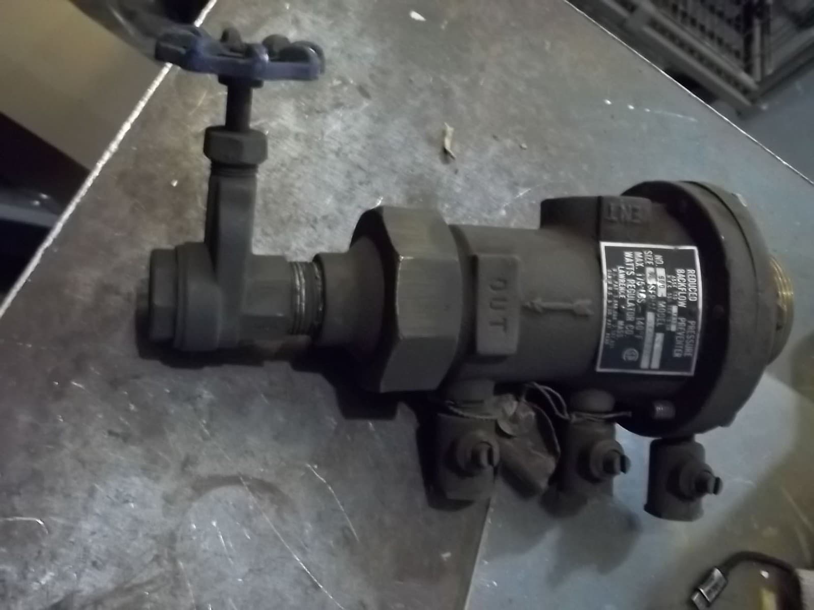 WATTS 900 REDUCED PRESSURE BACKFLOW PREVENTER 3/4" 175 LBS. AT 140F (K4)