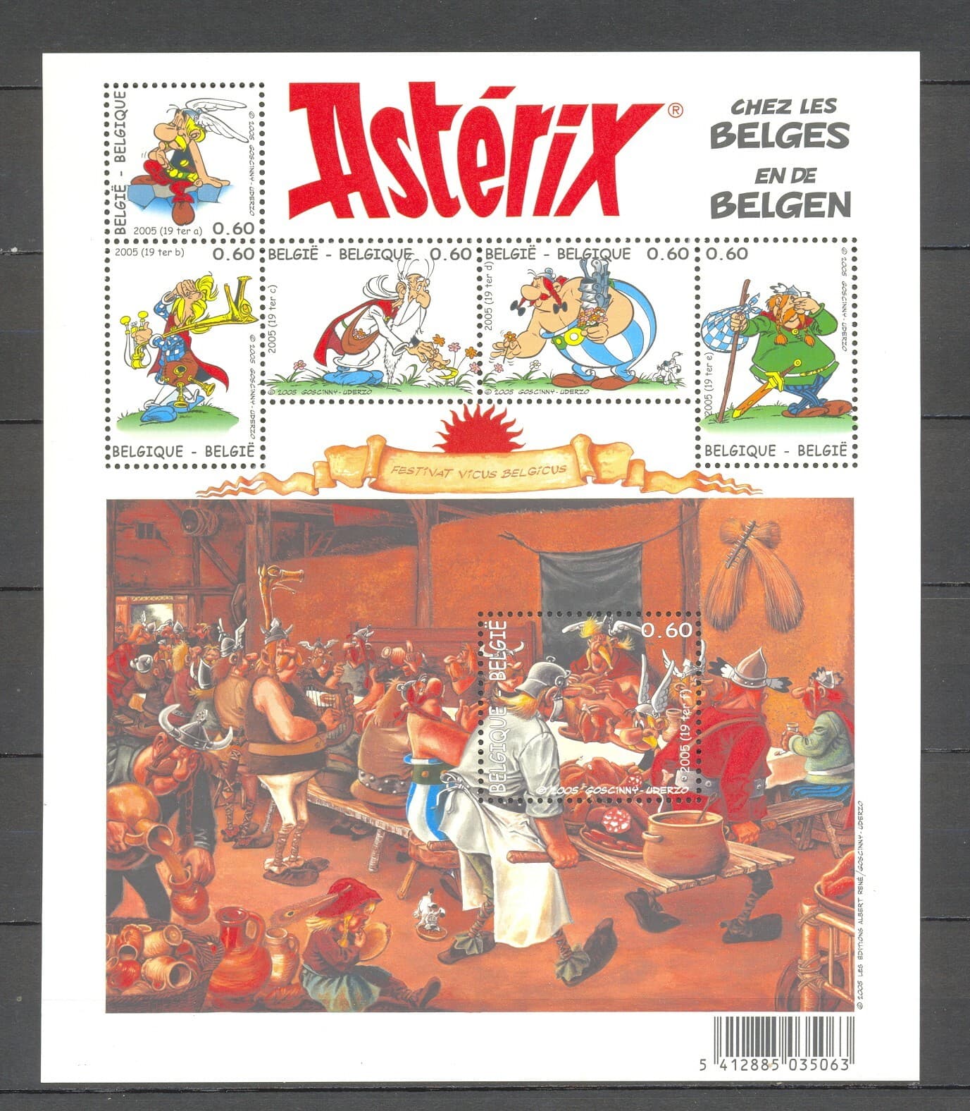 BELGIUM 2005 Asterix comics M/S MNH** BLOK 123