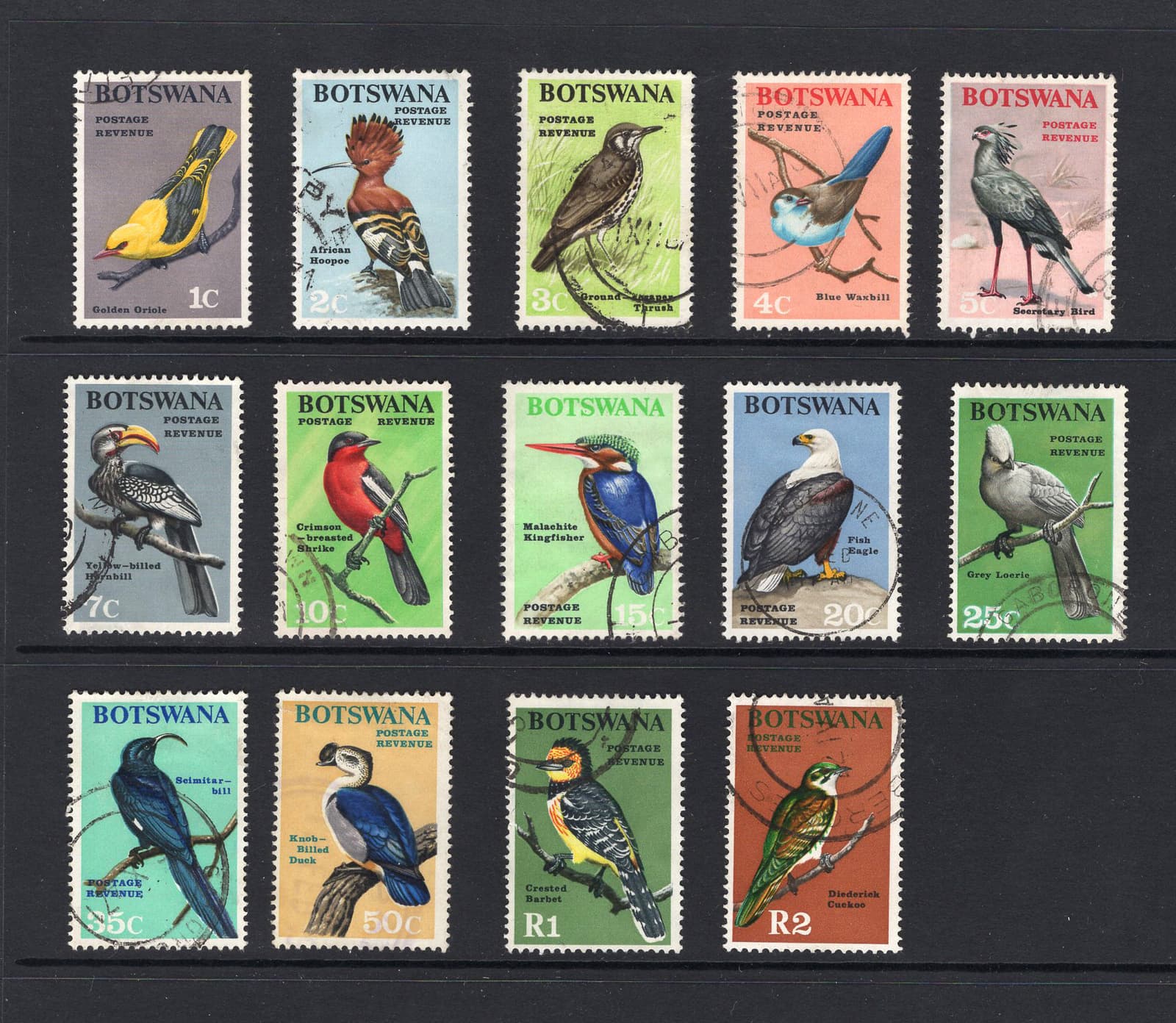 M4611 Bechuanaland/Botswana 1967 SG220/33 - 1967 Definitives