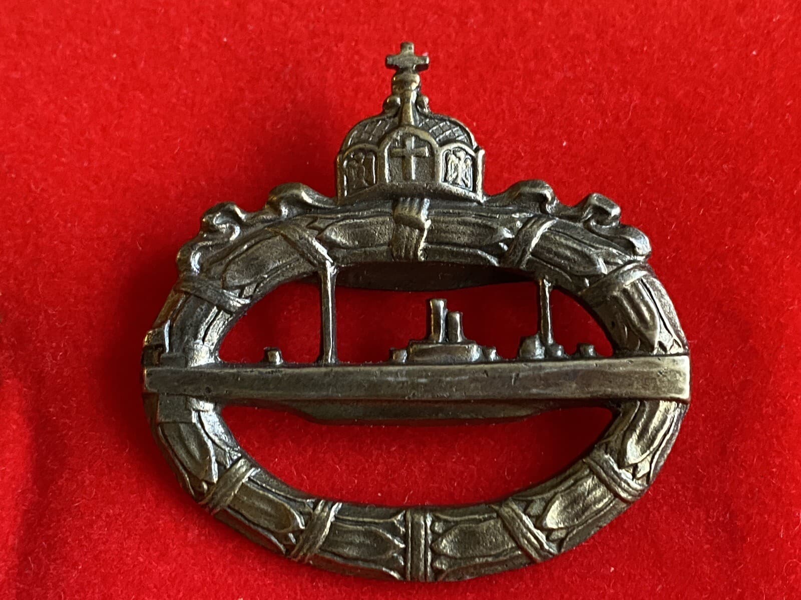 WWI Imperial German U-Boat Badge 800 Silver Private Purchase