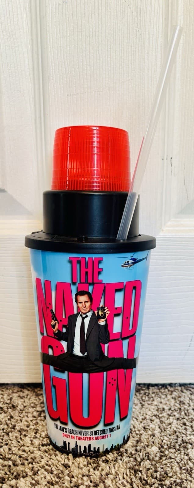 The Naked Gun 2025 Movie Collectible Sipper Cup w/ Light Up Siren AMC Theaters
