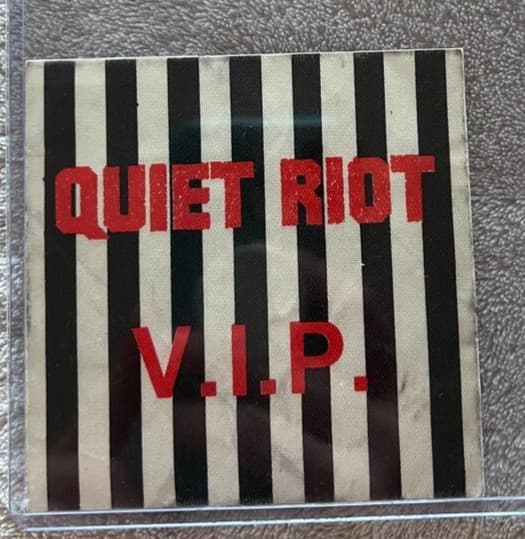 QUIET RIOT VINTAGE V.I.P. BACKSTAGE PASS